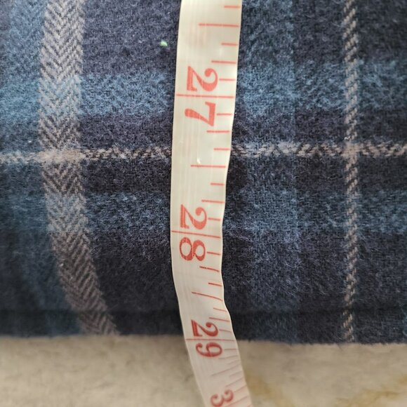 Ronin Factory Men’s Medium Sherpa-Lined Hooded Flannel Jacket Blue Plaid - Picture 9 of 10